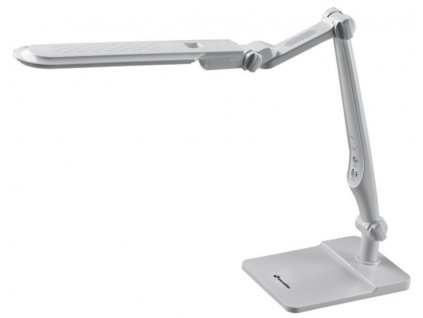 Kancelářská stolní lampička Ecolite MATRIX 10W bílá, podstavec i šroubovací svorka na desku pracovního stolu, stmívatelná, CCT nastavitelná barva světla