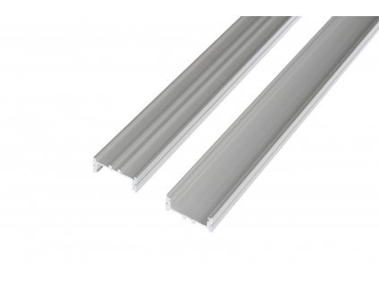 N11 stříbrný široký nástěnný hliníkový profil 30x12mm - chladící ALU přisazená lišta pro LED pásek