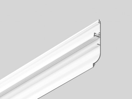 Základna profilu SKIRT10 bílý lak, soklová dutá lišta (metráž)