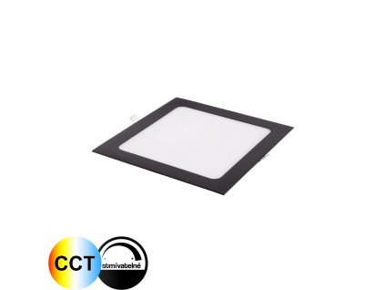 Podhledové vestavěné LED svítidlo 24V do sádrokartonu SDK stmívatelný LED panel s CCT se změnou teploty bílé barvy světla na aplikaci a dálkové ovládání.
