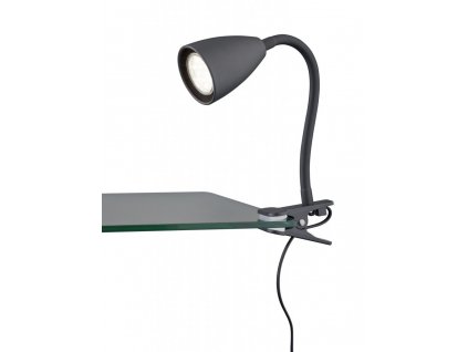 Klipová stolní lampička TRIO WANDA GU10, kvalitní lampa se skřipcem pro uchycení k desce