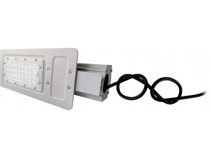 LED VO pouliční lampa BOSTON 30W neutrální/denní LED veřejné osvětlení stříbrné, výložník 60mm. TopLux Praha skladem