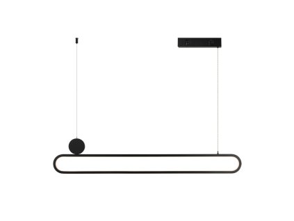 Immax NEO LITE OVALE Smart závěsné svítidlo černé 122cm 50W Tuya WiFi s podporou BEACON 07231L