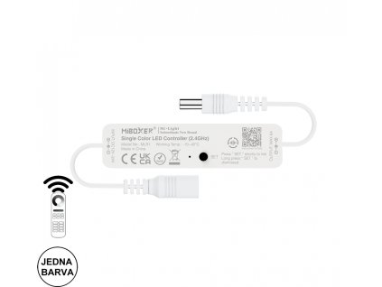 MiBOXER přijímač 12-24V pro stmívání jednobarevných LED pásků bezdrátový spolehlivý rádiový přijímač na dálkové ovládání na menší instalaceMi-Light Futlight