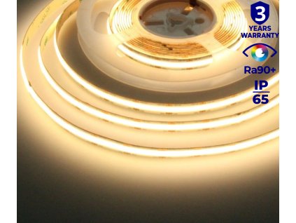 LCOB LED pásek 3000K teplá barva světla
