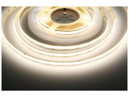 LED pásek COB plynulé světelné línie bez přerušení 24V 15W barva světla DW denní bílá 4000K rozptyl světla po celé délce neoslňuje příjemný na oči