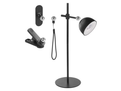 LED stolní lampa SOPHIE, nabíjecí, černá
