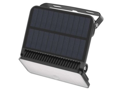 Solární LED reflektor SOLO 10W s pohybovým čidlem, černý, neutrální bílá