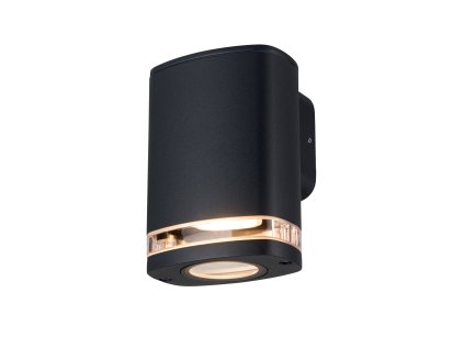 Elegantní fasádní světlo s nástěnnou montáží a světelnou linkou pro LED výměnou žárovku GU10