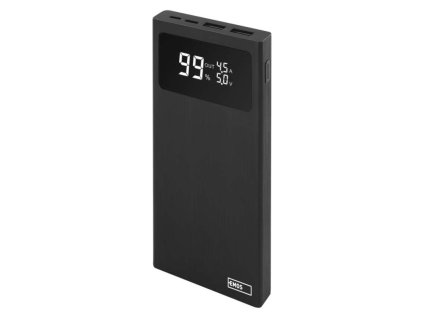 Powerbanka EMOS BetaQ 10 – 10 000 mAh, rychlé nabíjení 22,5 W, USB-C/USB-A, černá