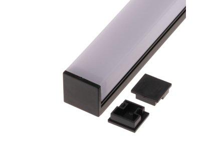 Koncovka profilu N14H černá