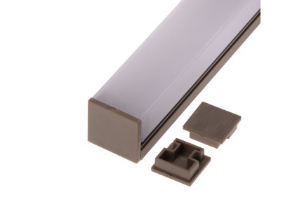 Koncovka profilu N14H bronz