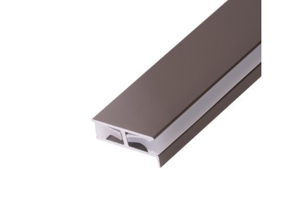 Bronzový nábytkový LED profil 2SP-B pro osvětlení polic a skříněk, oboustranné svícení, včetně krytů