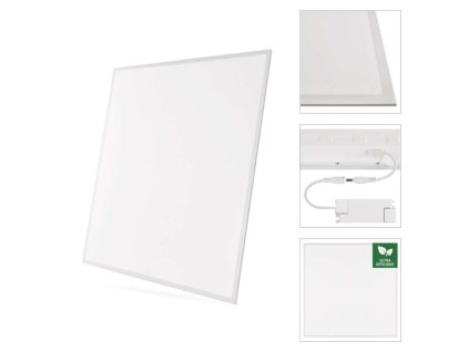 LED panel LUXXO backlit 60×60, čtvercový vestavný bílý, 22W neutr. b.