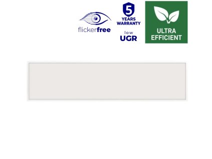 UGR PROFI LED panel 30x120cm do rastrového stropního podhledu do kanceláže nebo učebny, UGR19 nízký činitel oslnění