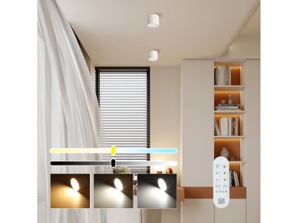 Minimalistický design stropního svítidla v bílém provedení