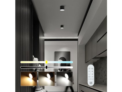 Minimalistické stropní svítidlo v černém provedení