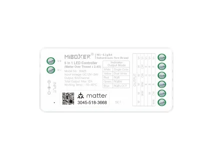 MiBoxer MLZ5 5v1 LED ovladač Matter over Thread IP20