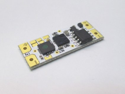 LED bezdotykový ovladač stmívač 3v1 jednobarevných LED pásků pájecí do profilu lišty ovládání mívnutím před senzorem skříňové a soumrakové spínání
