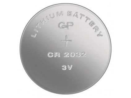 Knoflíková lithiová baterie CR2032, rozměry 20,0 × 3,2 mm, cena uvedena za kus, pro citlivá zařízení, extrémně dlouhá skladovatelnost
