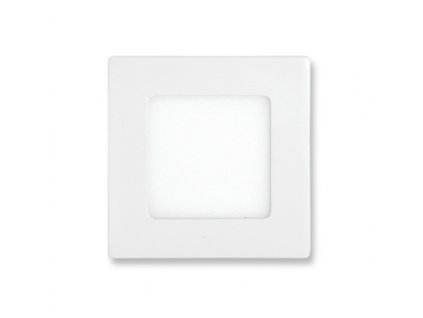 Bílý LED panel Ecolite RAFA 6W čtverec vestavný teplá bílá LED-WSQ-6W/2700. TopLux Praha skladem