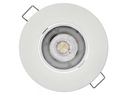 Bílé LED bodové svítidlo EMOS Exclusive 5W vestavné, teplá bílá ZD3121. TopLux Praha skladem