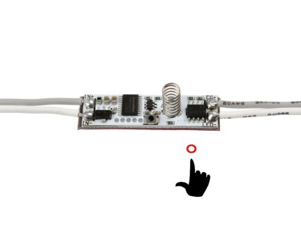 Mini LED stmívač do profilů s dotykovým senzorem Maximální zatížení při 12V 96W; při 24V 192W Pro jednobarevné LED páskyLED ovladač stmívač pro jednobarevný LED pásek do profilu, dotykový. Cena 168Kč. Dotykový mini stmívač do lišty s modrou diodou. 061225