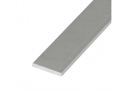 Plochý stříbrný - nástěnný hliníkový profil 25x2 - chladící LED ALU základní přisazená lišta pro LED pásek bez krytu
