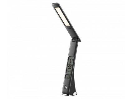 IMMAX CUCKOO 5W Black černá LED stmívatelná lampička s displejem teploměrem a budíkem 08950L