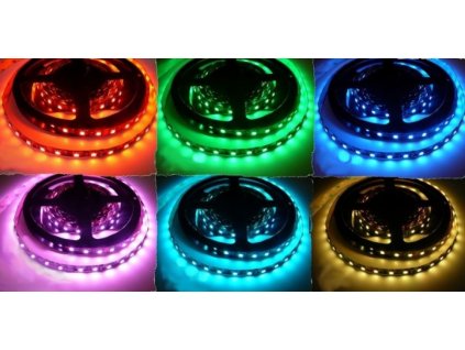RGB - barevný LED pásek 300SMD vnitřní záruka 3 roky 12V 14,4W dlouhá životnost vysoká kvalita a svítivost bez úbytků svítivosti. Cena 179 Kč/m. TopLux Osvětlení Praha, Libeň