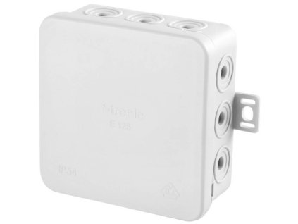 Montážní rozbočovací krabička E125 IP54 šedá 1230650 Rozbočovací krabička do vlhkého prostředí IP54 Pro vodiče až 3 × 2,5 mm2 12 vývodek/průchodů Úzký tvar a šedá barva Montážní rozbočovací krabička s až 12 průchody / vývodky pro kabeláž až 3 × 2,5 mm2. Vnější upevňovací úchyty s příčnými a podélnými otvory zajišťuji možnost pozdějšího vyrovnání na zdi. Spodní část a víčko je vyrobeno z polypropylenu v šedé barvě TopLux Osvětlení Praha, Sokolovská, Libeň - skladem na prodejně za levné ceny