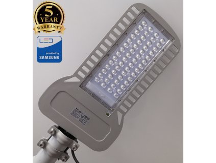 LED pouliční lampa V-TAC 100W neutrální bílá SLIM věřejné osvětlení - 5 let záruka. TopLux Praha skladem