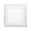 LED panel Ecolite DUO 2v1 čtvercový 12W s dekoračním rámečkem LED-DUO-S12W