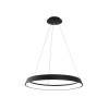 Chytré kruhové LED svítidlo IMMAX NEO LIMITADO 60W průměr 39cm černý Designový lustr lanka bílý prsten stmívatelné telefon tablet aplikace iOS Android