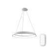 Chytré kruhové LED svítidlo IMMAX NEO LIMITADO 48W průměr 80cm bílé Designový lustr lanka bílý prsten stmívatelné telefon tablet aplikace iOS Android