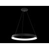 Chytré kruhové LED svítidlo IMMAX NEO LIMITADO 48W průměr 80cm černý Designový lustr lanka bílý prsten stmívatelné telefon tablet aplikace iOS Android