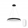 Chytré kruhové LED svítidlo IMMAX NEO LIMITADO 48W průměr 80cm černý Designový lustr lanka bílý prsten stmívatelné telefon tablet aplikace iOS Android