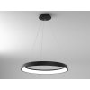Chytré kruhové LED svítidlo IMMAX NEO LIMITADO 48W průměr 80cm černý Designový lustr lanka bílý prsten stmívatelné telefon tablet aplikace iOS Android