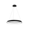 Chytré kruhové LED svítidlo IMMAX NEO LIMITADO 48W průměr 80cm černý Designový lustr lanka bílý prsten stmívatelné telefon tablet aplikace iOS Android