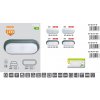LED venkovní přisazené svítidlo OVAL 12W šedé IP54 LED-BL12W-SED