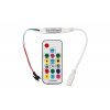 LED přijímač a dálkovýovladač pro programovatelné LED diody PIXEL RGB barevné pásky digitální RF DG17 a DC konektorem (samice) 063503 vnitřní použití IP20
