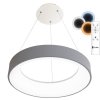 LED závěsné kulaté šedé svítidlo 40W Ecolite NEST s ovladačem WMKL02R-40W/LED-SED