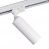 Bílý lištový bodový reflektor do kolejnicového systému, výměnný zdroj žárovka 3F
