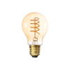 Industriální Vintage styl, Edison retro LED filament spirálové vlákno a jantarové kouřové sklo Žárovka s velkým klasickým závitem E27 klasická žárovka 29642