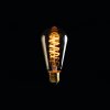 Industriální Vintage styl, Edison retro LED filament spirálové vlákno a jantarové kouřové sklo Žárovka s velkým klasickým závitem E27 vintage antique 5784