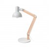 Designová lampa pro žárovku E27 GETI GTL102W, dřevo a kov. Lampička má vypínač na kabelu a protiskluzovou úpravu. Skladem v akci na prodejně TopLux Praha