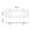 Rámeček pro vestavnou montáž nouzového svítidla NESSI ZN1111
