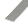 Plochý stříbrný - nástěnný hliníkový profil 15x2mm - chladící LED ALU základní přisazená lišta pro LED pásek bez krytu