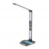 Luxusní LED stolní lampička IMMAX Heron  stříbrná s bezdrátovým nabíjením telefonu
