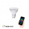 Chytrá žárovka do chytré domácnosti ovládaná přes aplikaci TUYA a SMART LIFE na WIFI, Bluetooth bez nutnosti dalšího příslušenství, barevná a CCT stmívatelná